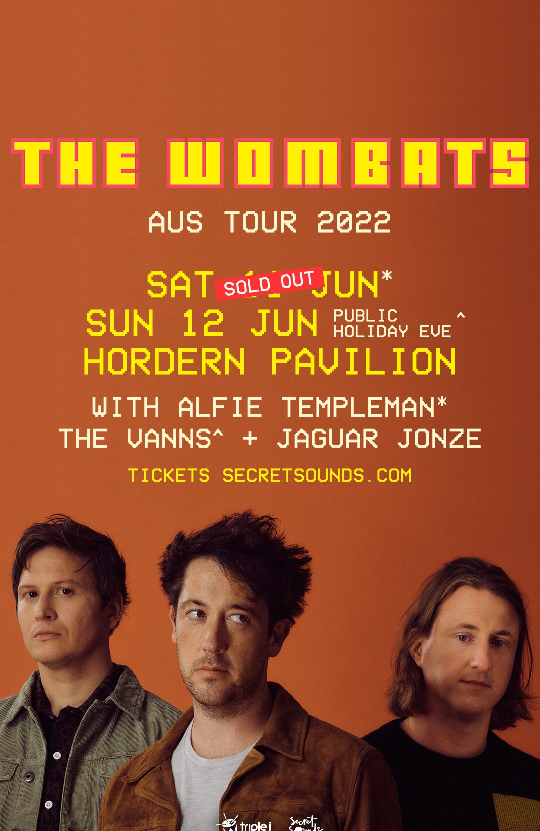 the wombats australian tour